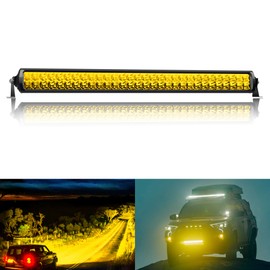 EK ENNOKING Amber LED Light Bar 32 Inch Double Row Super Bright Spot Flood Combo LED Work Light Driving Fog Lamp for Pickup 4x4 Off Road Truck ATV UTV SUV Boat 9-36V 300 W IP68 & IP69K Waterproof