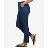Alfred Dunner Womens Petite Super Stretch Mid-Rise Average Length Pant,