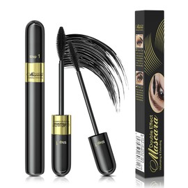 Tubing Mascara Instant Extensions - Waterproof & Long-Lasting 2 in 1 Mascara for Natural Lengthening & Volumizing, No Flaking, Vegan and Cruelty Free (Pack of 1)
