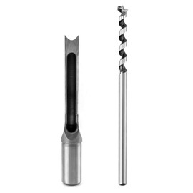 QWORK Square Hole Drill Bit, Woodworking Mortice Chisel 1/2 Inch (12.7mm)