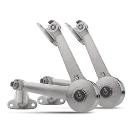 ASelected Pack of 2 Lid Support Safety Hinges for Toy Box Hold 40Lb Lid Stay Lift Up Buffer Hinge for Cabinet Cupboard Wardrobe Toy Box - Adjustable Angle 75° 90° 110°