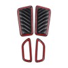4pcs Car Interior Front Upper Air Vent Outlet Cover Trim