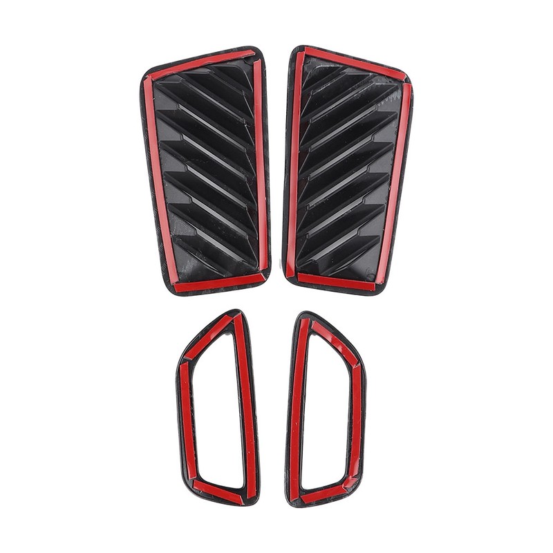 4pcs Car Interior Front Upper Air Vent Outlet Cover Trim