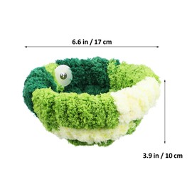 Cozy Plush Bird Nest for Winter - Hanging Cage Bed for Parakeets Lovebirds Cockatiels Conures & Small Pets Ideal Breeding Hut & Sleeping Space
