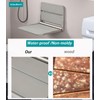 17.5'' Folding Shower Seat Wall Mounted, Foldable Waterproof Shower Bench