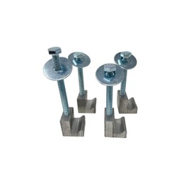 GCi STRONGER BY DESIGN G-31 Mounting J Hook Clamp for Crossover Truck Toolbox, 4 pack, 6000 Series Structural Aluminum, MADE IN USA