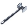 Ice Crushers,Aluminium Alloy Round Silver Meat Hammer Meat Tenderizer Tool