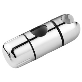 Schläfer | 8126015 - Universal Shower Holder for Wall Rail 25 mm, Sliding Slider Shower Holder for Shower Rail, Plastic Chrome-Plated, Chrome