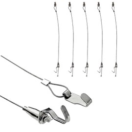 Picture Rail, Wire Hook, Integrated Picture Frame, Supervised by Interior Coordinator, Adjustable Height, Road Clover (0.5 m), 5 Pieces