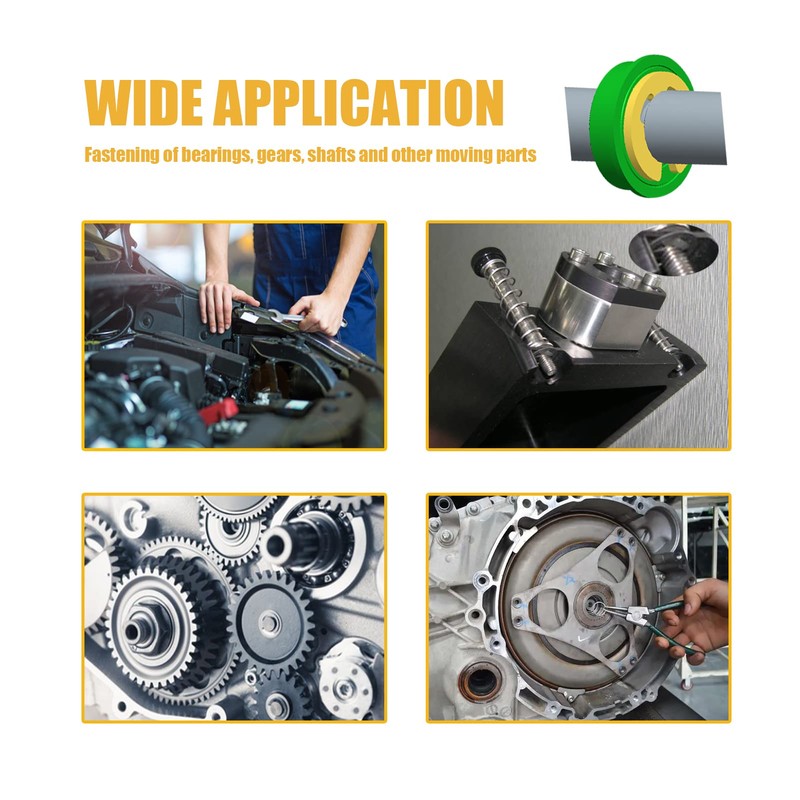 E Clips Assortment Kit 120PC External Retaining Rings Set (M1.5-M10),