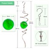 Goollyrusim Wind Spinner Tail, Wind Spinners Stabilizer with Green Glass