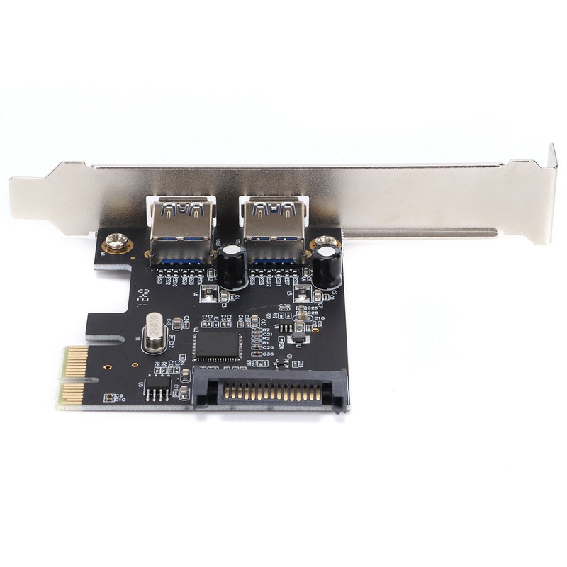 PCIE Expansion Card USB3.0 5Gbps HighDpeed Transmission TwoPort Desktop Computer