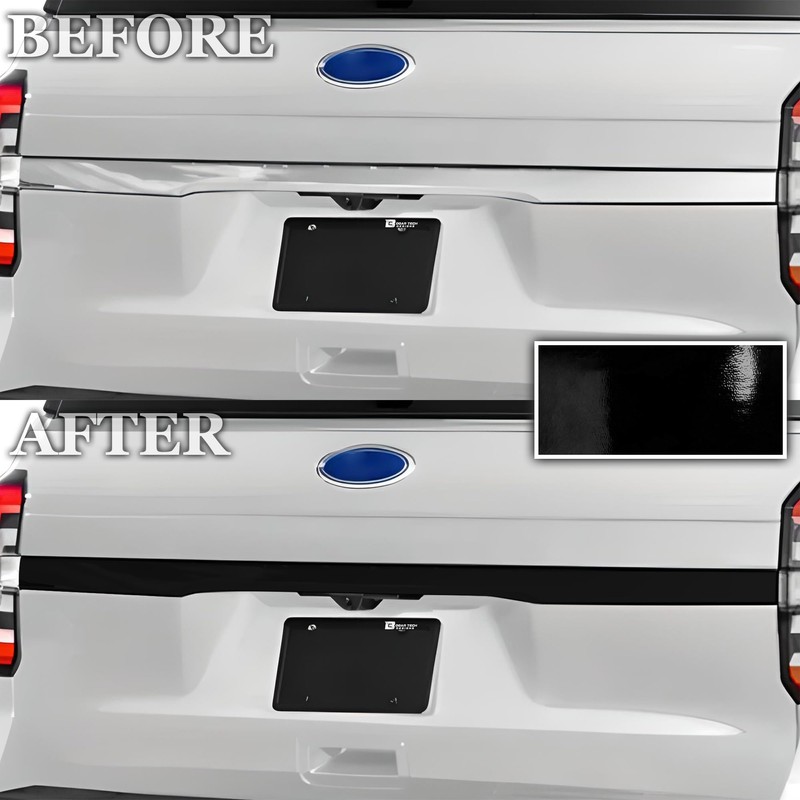 BOGAR TECH DESIGNS Rear Chrome Delete Overlay Compatible with Ford