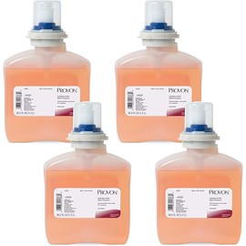 PROVON Antimicrobial Skin Cleanser, Fragrance Free, 1200 mL Mild Lotion Soap Refill for PROVON TFX Touch-Free Dispenser (Pack of 4) - 5306-04