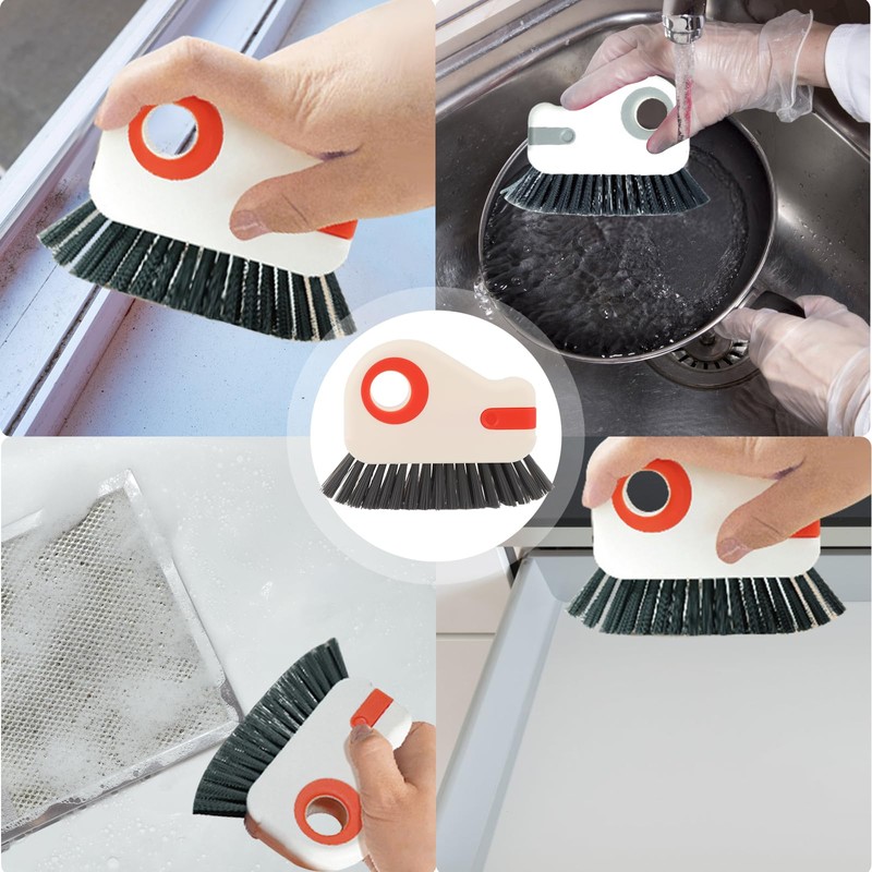2-in-1 Groove Cleaning Brush, Window Groove Cleaning Brush, Multifunctional Crevice