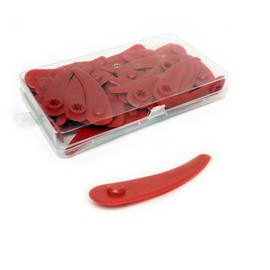 TUXUNQING Pack of 40 Plastic Replacement Blades, Grass Trimmer Blades, Plastic Blades for Lawn Care, Lawn Mower Replacement Parts, Universal Tool with High Compatibility