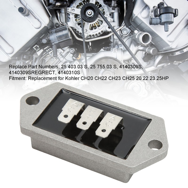 Aluminum Alloy Voltage Regulator Rectifier 25 755 03 S Replacement