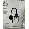 DSI DS19522Z 1-Light Matte Black Wall Sconce Light with Metal