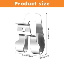 EMVANV 5pcs Drill Belt Clip, Replacement Drill Belt Clip Hook, Drill Clip for Tool for Ryobi and Ri-dgid 18 Volt Tools 633586002 636181001(Size:5pcs)
