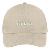 Trendy Apparel Shop Rebel Embroidered Cap Premium Cotton Dad Hat
