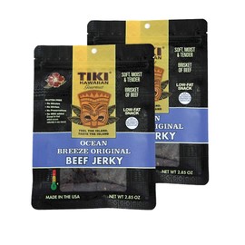 Tiki Hawaiian Gourmet Jerky | Ocean Breeze Original Beef (2-Pack)