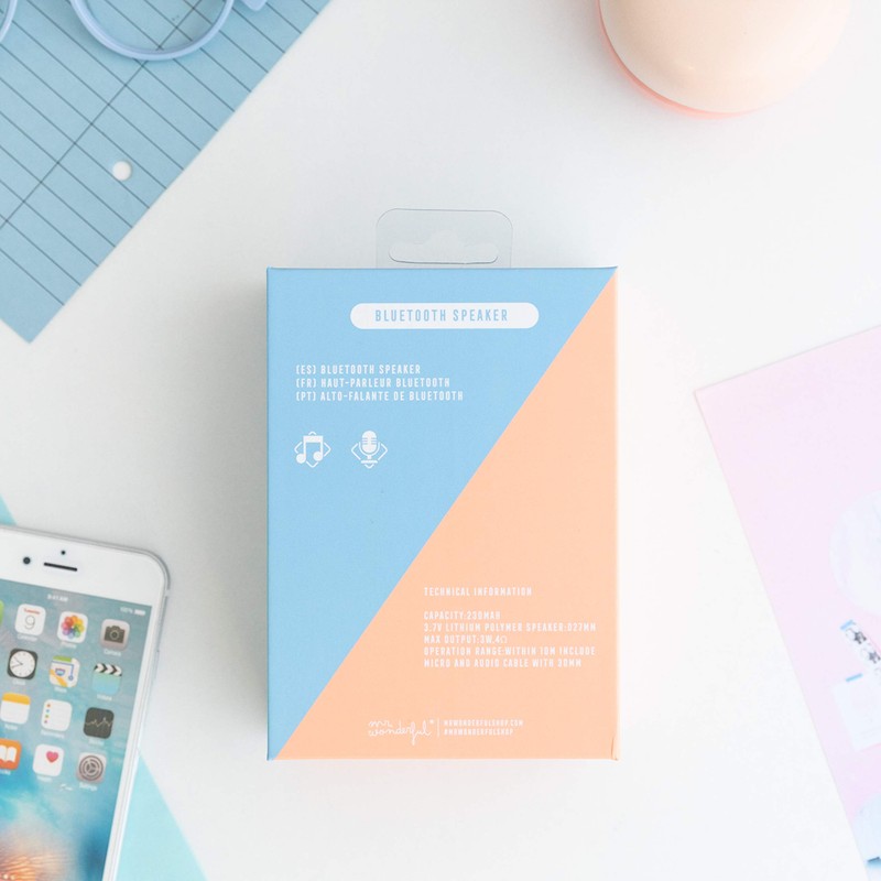 mr. wonderful* Bluetooth speaker with smoothiefrom the brand 3-4 hours