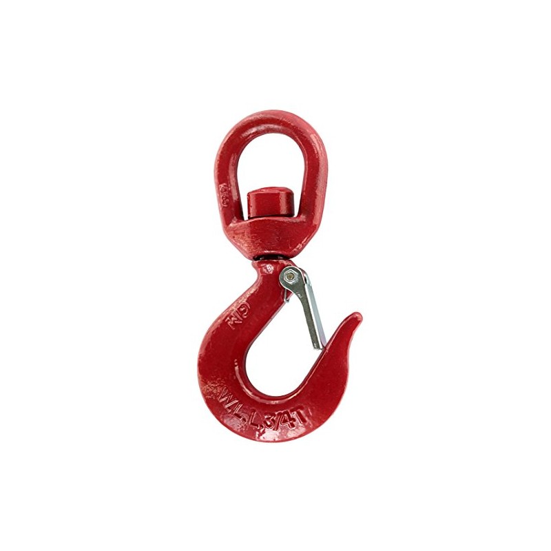 KeyMet Red Swivel Loading Hook with Eyelets 0.75 T (750