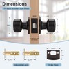 KNOBWELL Oil Rubbed Bronze Passage Door Knob, Non-Locking Interior Closet