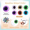 Boutigem 50Pcs 20mm Animal Eye Glass Cabochons, Flatback Half Round