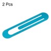 sourcing map 2pcs Straight Ruler 13cm Metric Bookmark Clip Ruler