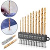 STAHLWERK 10-Piece Universal Twist Drill Bit Set 2-5 mm with