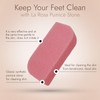 LaRosa PUMICE SPA Peelingschwamm – Rosa Tropfendesign