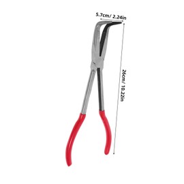 TEHAUX Crucible Tongs Long Reach Tool Bent Nose Pliers for Jewelry Melting Heat Resistant Ergonomic Grip Easy Maintenance Versatile for Various Crucible