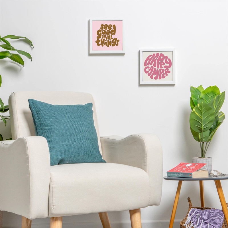 Nicola Spring 8" x 8" White 3D Box Photo Frame