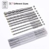 flintronic SDS Plus Drill Bit Set, 9 Pieces Concrete Drill,