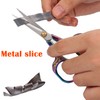 Mini Scissors Stainless Blade Metal Handle 2 Pack Office School