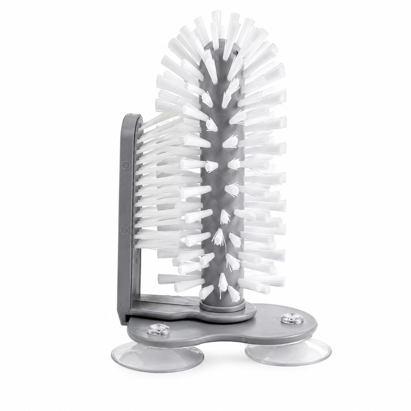 Bottle Cleaning Brush for Cups – Detachable Suction Base Cleaner