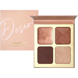 Maffick Highlight and Contour Palette: Nose, Face & Eye Shadow Compact for Sculpting, Illuminating, and Beautifying the Skin Tone (01, 106g)