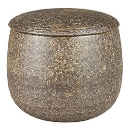 Sento Senga Pottery 11-0243041 Iga Ware Ohitsu Black Persimmon Glaze