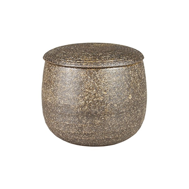 Sento Senga Pottery 11-0243041 Iga Ware Ohitsu Black Persimmon Glaze