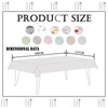 Plastic Tablecloth 1pc 137*180cm Waterproof Gray Checkered PVC Table Cloth