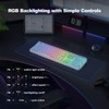 GEEZER Computer Backlit Keyboard White Crystal - Full-Size Bluetooth Wireless