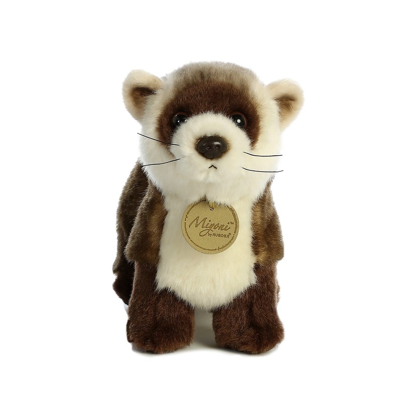 Aurora® Realistic Miyoni® Black Footed Ferret Stuffed Animal - Lifelike