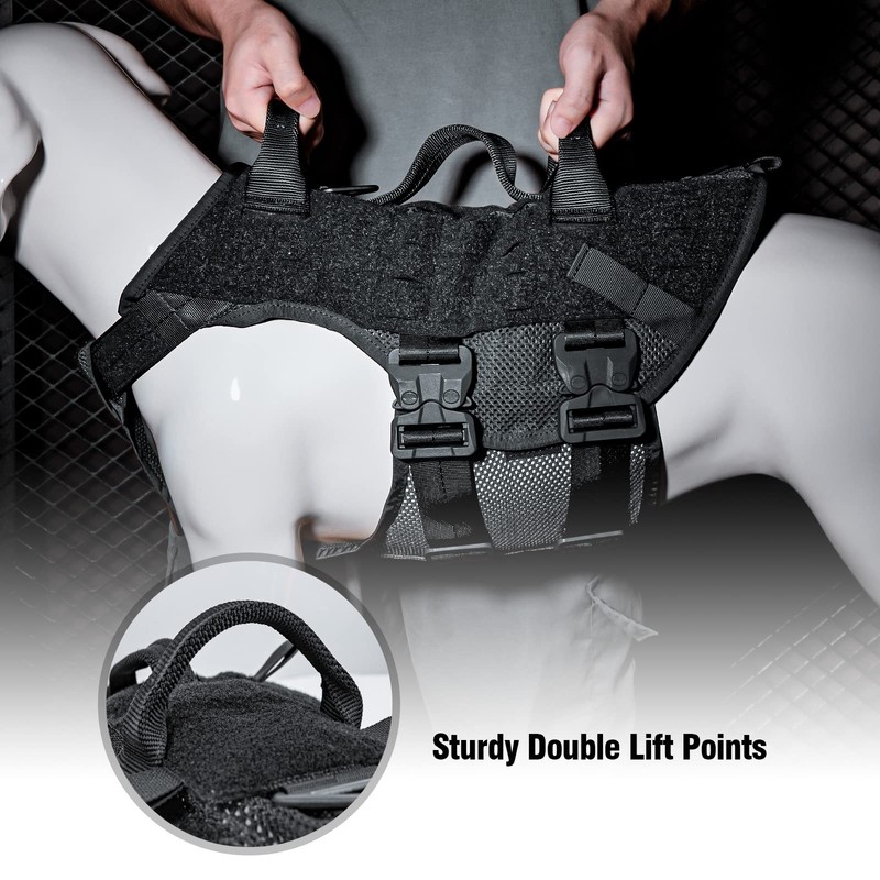 PETAC GEAR Tactical Dog Harness No Pull for Large Working
