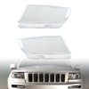 Anzios Left Right PC Transparent Lens Headlight Covers Compatible for