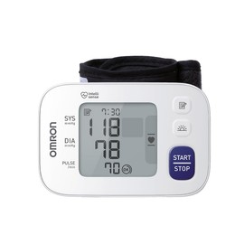 OMRON Baumanómetro automático de muñeca RS4 (HEM-6181-E) con almacenamiento de 60 memorias y 5 años de garantía                                       