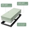400/1000 Knife Sharpening Stone, 2-Sided Whetstone Knife Sharpener Stone with