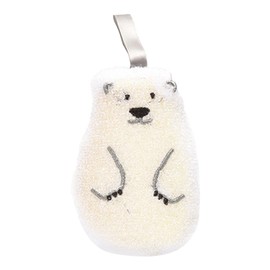 Tyenaza Pack of 2 Washing Up Sponge for the Kitchen, Double-Sided Washing Up Sponge for Hanging, Cartoon Bear, Cup Brush, Cleaning Cloth for Dishes, Pots and Pans (A)