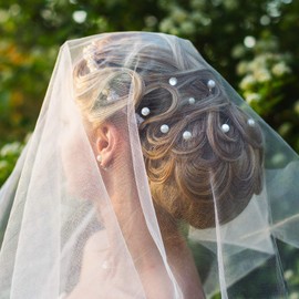 40 Packs Pearl Hair Pins Wedding Bridal Flower Pins for Brides and Bridesmaids Hair Style (0.4 Inch)