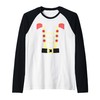 Christmas Nutcracker Squad Toy Soldier Costume Lazy Xmas Raglan Baseball